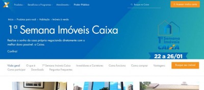 Caixa Econômica vende imóveis usados com preços abaixo dos de mercado até hoje (Foto: reprodução/Caixa)