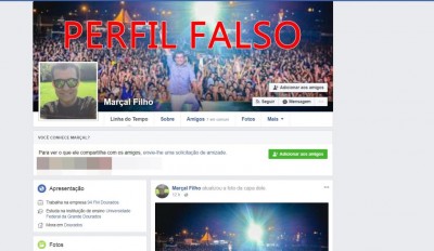 Perfil falso criado - Marçal Filho tem apenas um Facebook, que tem mais de 40 mil seguidores.