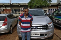 PRF recupera caminhonete roubada em Dourados e prende suspeito (Foto: Adilson Domingos)