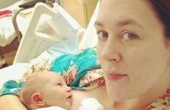 Cassiday Proctor permitiu a transmissão do parto a partir do hospital: 'Dia mais emocionante da minha vida' (Foto: Instagram/@radiocassiday/BBC)