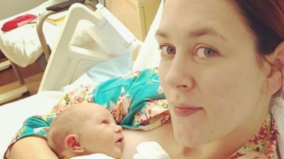 Cassiday Proctor permitiu a transmissão do parto a partir do hospital: 'Dia mais emocionante da minha vida' (Foto: Instagram/@radiocassiday/BBC)