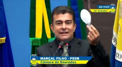 Vereador Marçal Filho fez duras críticas à falta de iluminação pública em Dourados (Foto: Divulgação)