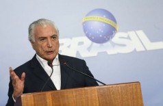 O presidente Michel Temer anuncia redução no preço do óleo diesel (Foto: Marcelo Camargo/Agência Brasil)