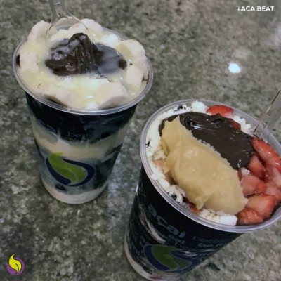 Açaí Beat serve o açaí original, com quase 30 opções de adicionais (Foto: Reprodução)