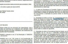 Trecho do Diário Oficial (Foto: Reprodução)