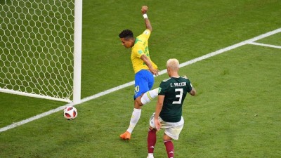 Firmino fez o segundo gol do Brasil na vitória contra o México (Foto: © Getty Images)