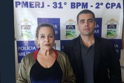 O médico e a mãe, Maria de Fátima, foram presos na tarde desta quinta-feira (Policia Militar/RJ/Direitos Reservados)
