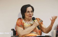 Maria da Penha participa da divulgação da pesquisa Condições Socioeconômicas e Violência Doméstica e Familiar contra a Mulher  (Foto: Fabio Rodrigues Pozzebom/Agência Brasil)