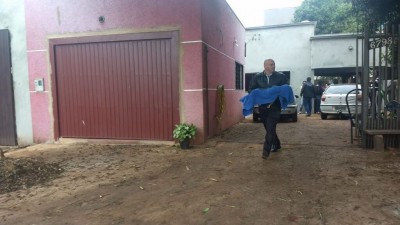 Criança morreu em uma casa nesta manhã em Dourados (Foto: Sidnei Bronka)