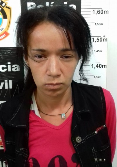 Sara Clarimundo, de 25 anos, presa na rodoviária de Dourados - Foto: divulgação