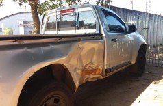 S10 do acusado após a colisão (Foto: Divulgação/Polícia Civil de Dourados)