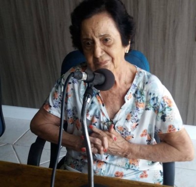 Josephina Fernandes Capillé, mantenedora da Creche André Luiz (Foto: Karol Chicoski/94FM)