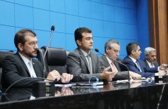 Marçal Filho presidiu reunião entre a Energisa e os deputados estaduais de MS (Foto: Victor Chileno)