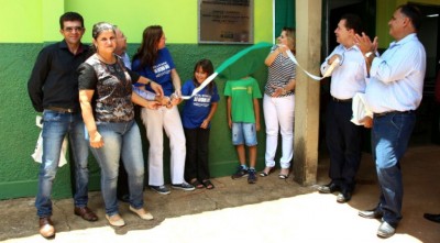 Inauguração foi fruto da cooperação entre os dois países, unidos pela história de vida do personagem que empresta o nome à EE em Batayporã, Jan Antonin Bata (Foto: Adersino Junior)