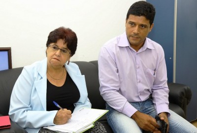 Secretária de Saúde, Berenice Oliveira, e o adjunto, Vagner Costa –