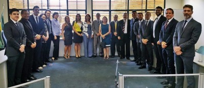 Conselheiros empossados para atuar como membros do Tribunal Administrativo Tributário da Sefaz-MS (Foto: Diana Gaúna)