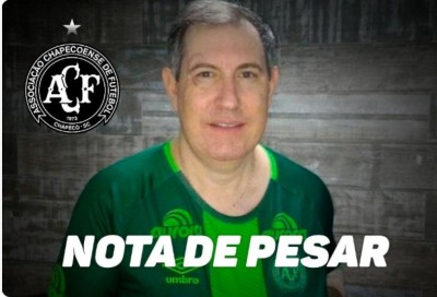 Morre jornalista que sobreviveu ao acidente da Chapecoense (Foto: reprodução/Twitter)