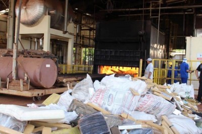 Drogas apreendidas na região serão incineradas em farinheira de Dourados (Foto: Divulgação/DOF)