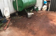 Infrator armazenava combustível para abastecer máquinas agrícolas - Foto: Divulgação PMA
