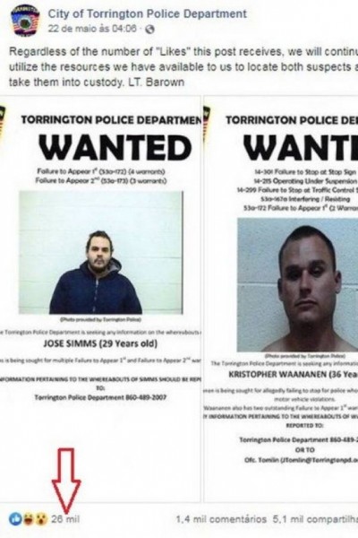 'Procura'se' Jose Simms, no Facebook Foto: Reprodução