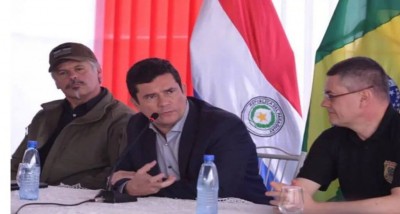 Moro durante reunião com autoridades na sede da Secretaria Nacional Antidrogas do Paraguai - Foto: Ministério da Justiça