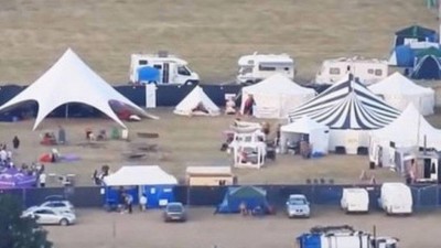 Dependências do festival de swing na Inglaterra (Foto: Reprodução/Twitter)