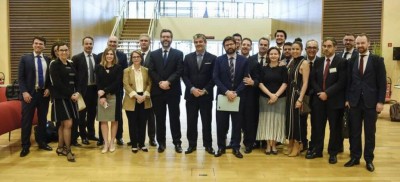 Delegação brasileira, em Bruxelas, em junho, durante o fechamento do acordo de livre comércio entre Mercosul e União Europeia (Foto:Ministério das Relações Exteriores)