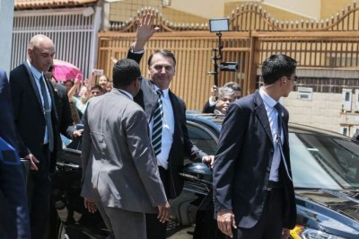 O presidente Jair Bolsonaro durante visita a Ceilândia (Foto: Antonio Cruz/Agência Brasil)