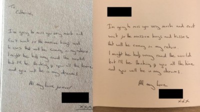 Mesmas cartas escritas para Catherine e a outra namorada (Foto: Reprodução/Change.org)
