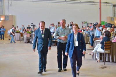 Ministra Tereza Cristina visitou Dourados para inauguração de fábrica da Coamo (Foto: Eliel Oliveira)