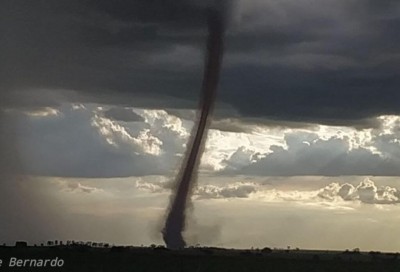Tornado foi registrado entre Vicentina e Fátima do Sul -Foto: George Bernardo