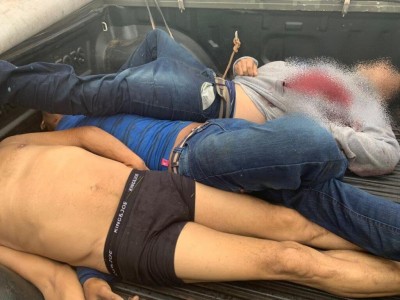 Os assaltantes foram mortos na madrugada de hoje - Foto: Polícia Militar e Polícia Civil