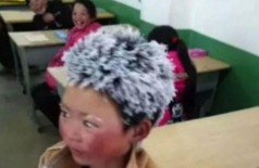Wang Fuman, o 'menino do cabelo congelado' (Foto: Reprodução)