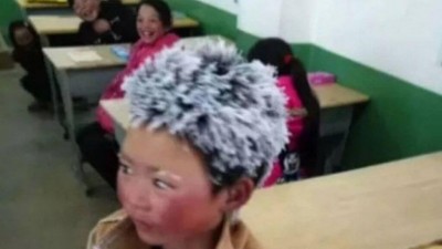 Wang Fuman, o 'menino do cabelo congelado' (Foto: Reprodução)