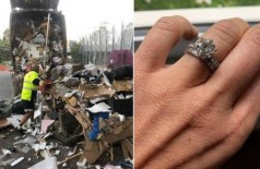 Lixo removido e anel encontrado, na Austrália (Foto: Divulgação/Stonnington City Council)
