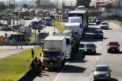 Greve dos caminhoneiros em maio de 2018 (Foto: Thomaz Silva/Agência Brasil)