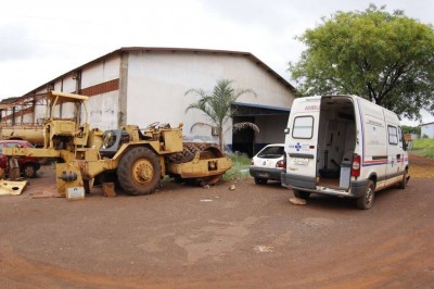 Rolo compactador foi furtado na Secretaria de Serviços Urbanos (Foto: Chico Leite/Arquivo)