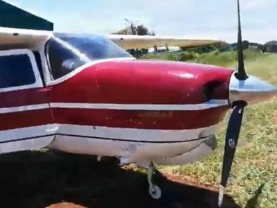 Aeronave seria usada por narcotraficantes (Foto: Divulgação/Porã News)