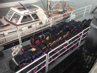 A droga estava a bordo de um veleiro interceptado no Arquipélago dos Açores, em Portugal (Foto: Divulgação/PF)