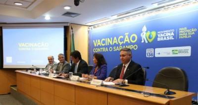 Ministério da Saúde lança a Campanha Nacional de Vacinação contra o Sarampo com foco em pessoas de 5 a 19 anos (Foto: Erasmo Salomão / ASCOM MS)