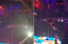 Genea Sky cai do alto de barra de pole dance - Foto: Reprodução/Instagram