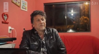 O jornalista Léo Veras falando sobre sua morte  (Foto: reprodução/vídeo)