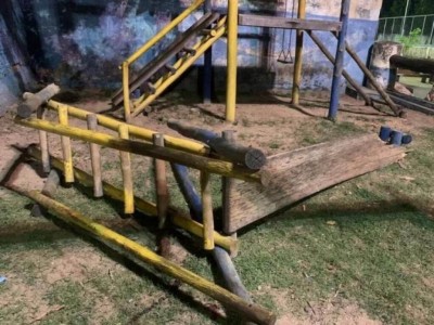 Praça foi inaugurada em 2016. (Foto: Folha MS/ Reprodução)
