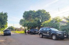 Polícia cumprindo mandados de busca e apreensão em MS - Foto: Polícia Civil/Divulgação