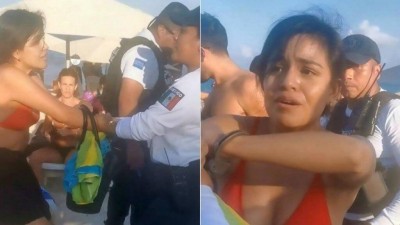 Banhista é presa por não consumir nada de barraca de resort em praia mexicana (Foto: Reprodução)