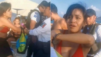 Banhista é presa por não consumir nada de barraca de resort em praia mexicana (Foto: Reprodução)