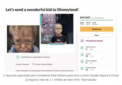 Família de menino com nanismo doa para caridade R$ 2 milhões (Foto: Reprodução)