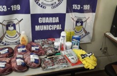 Produtos furtados pelas mulheres - Foto: divulgação/Guarda Municipal