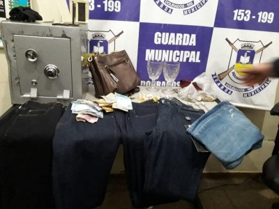Objetos furtados de loja - Foto: divulgação/Guarda Municipal