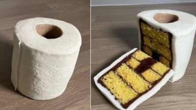 Torta de 'papel higiênico' - Foto: Reprodução/Instagram